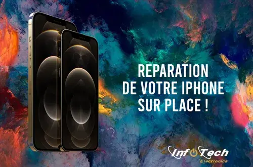 Infotech  Réparation iPhone Nice Téléphone MacBook Console Nintendo Ps4 Ps5